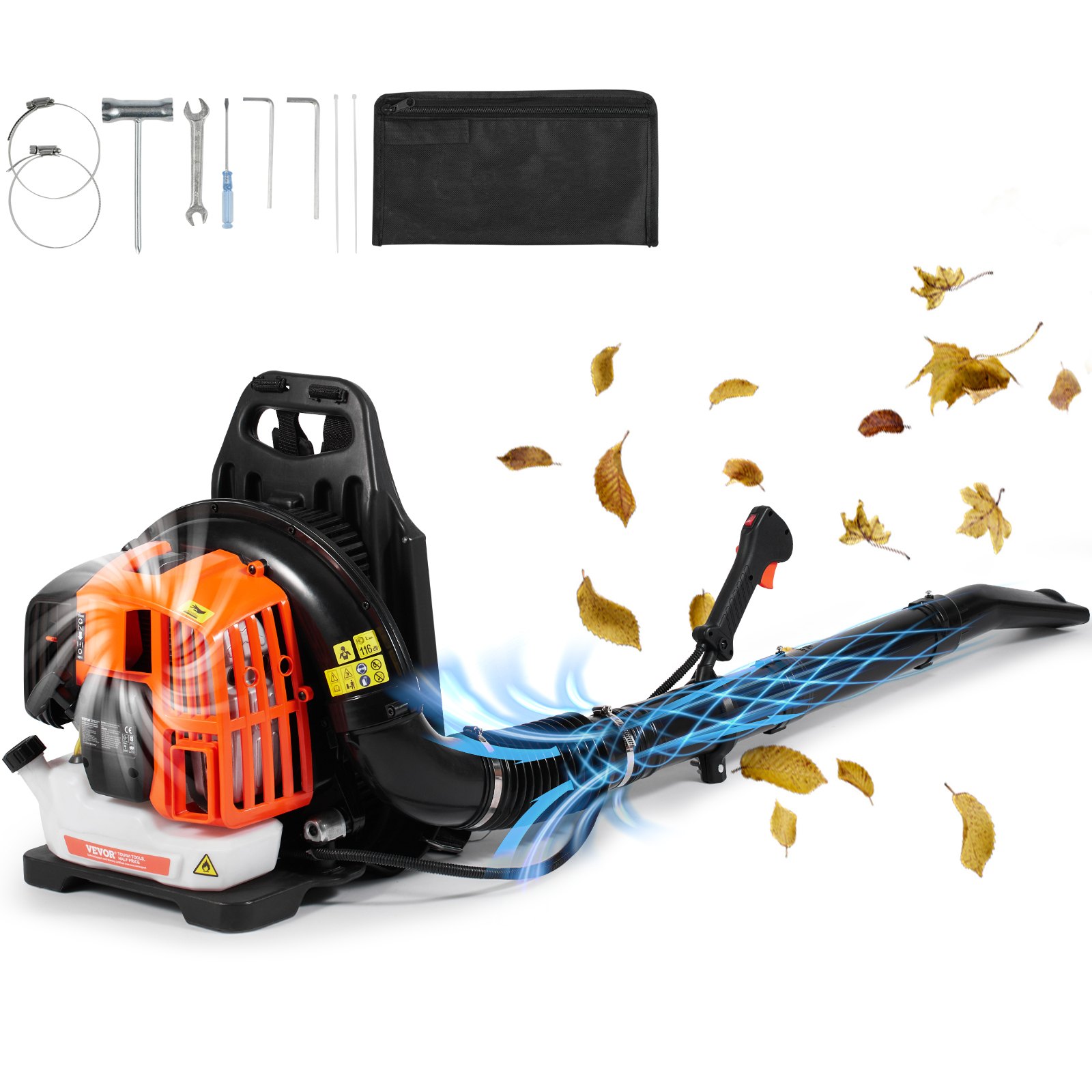Reppulehtipuhallin North Craft BL-5201, 52CC, 175MPH, Oranssi