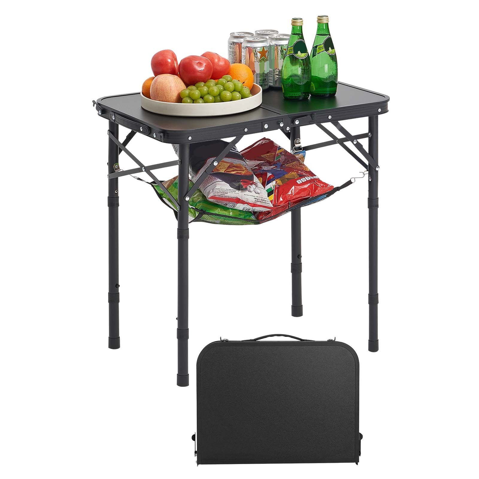 Retkipöytä North Craft GV-Z80-1, 60x40cm, Säädettävä korkeus, Musta