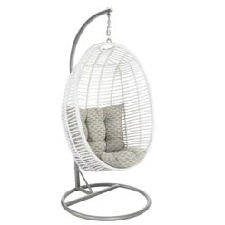 Riipputuoli Home4You Cora, 96x96x198cm, Valkoinen