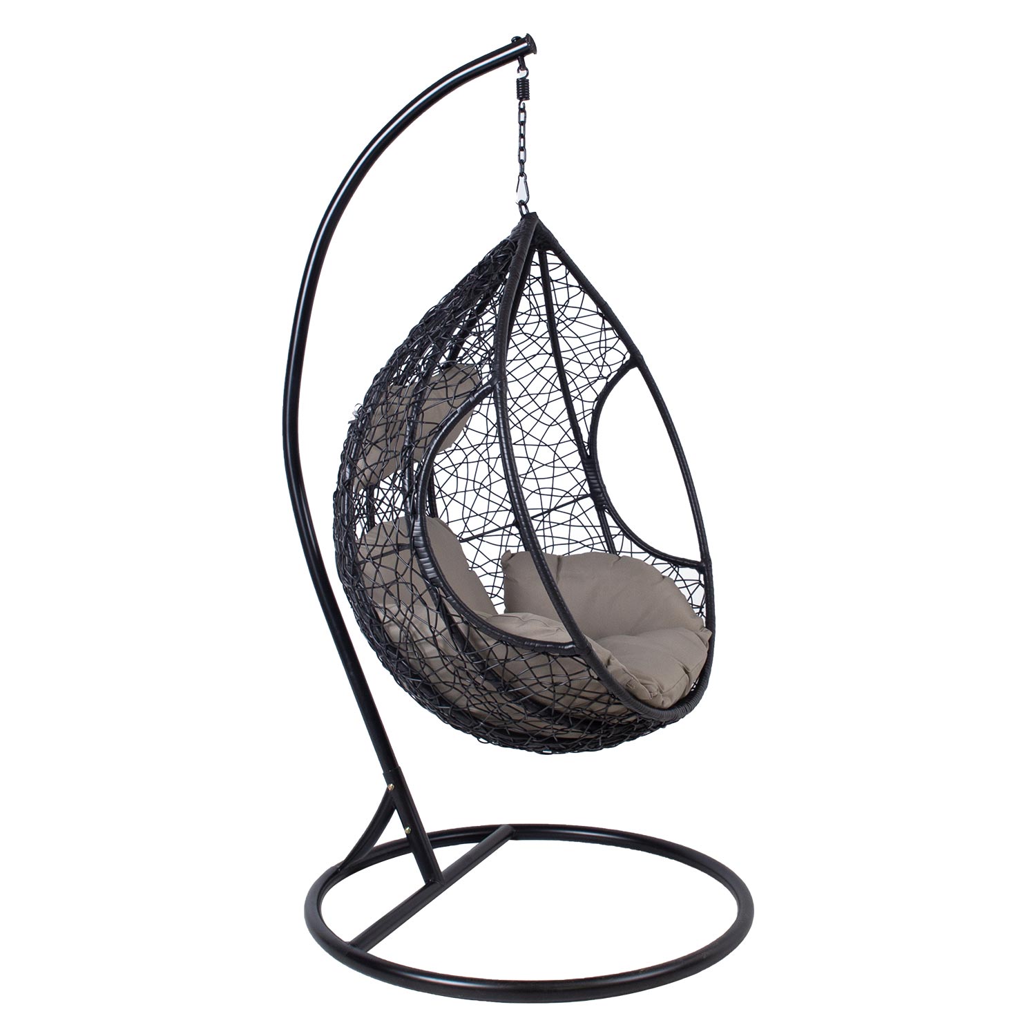 Riipputuoli Home4You Droplet, 105x105x200cm, Musta