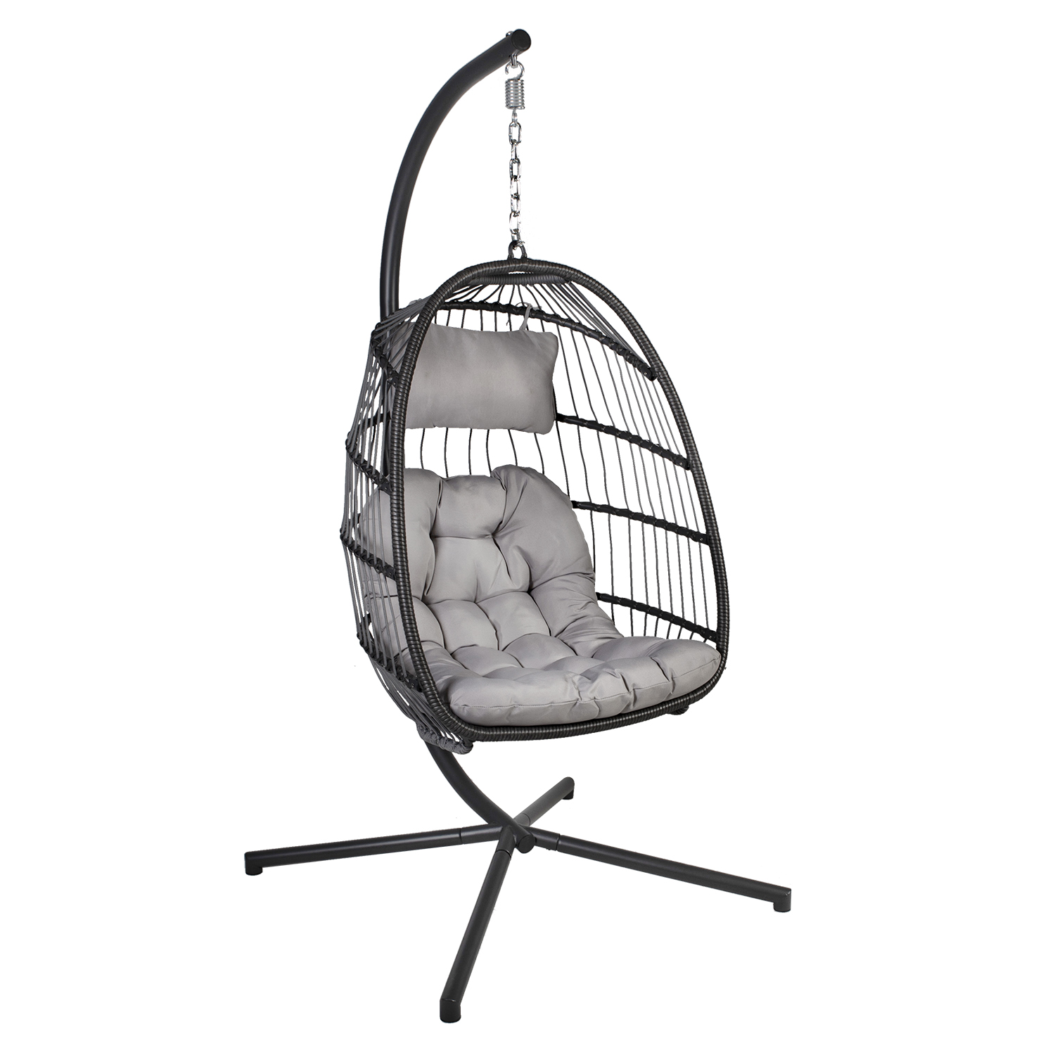 Riipputuoli Home4You Yoyo, 100x95/110x196cm, Harmaa