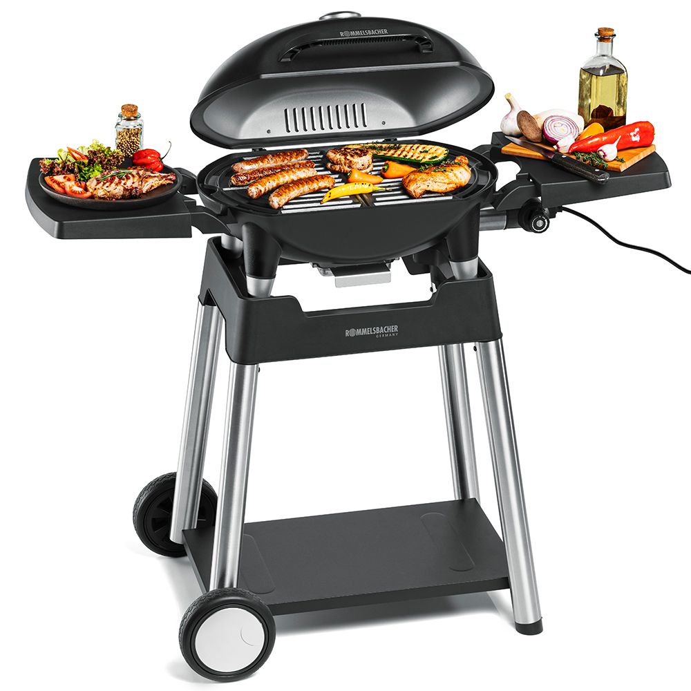 Sähkögrilli grillivaunulla Rommelsbacher BBQ 4100/S