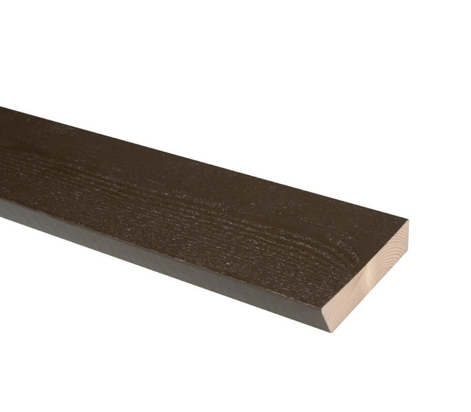 Tippalauta JR-Wood, 20x85/95x4800, pintamaalattu, ruskea