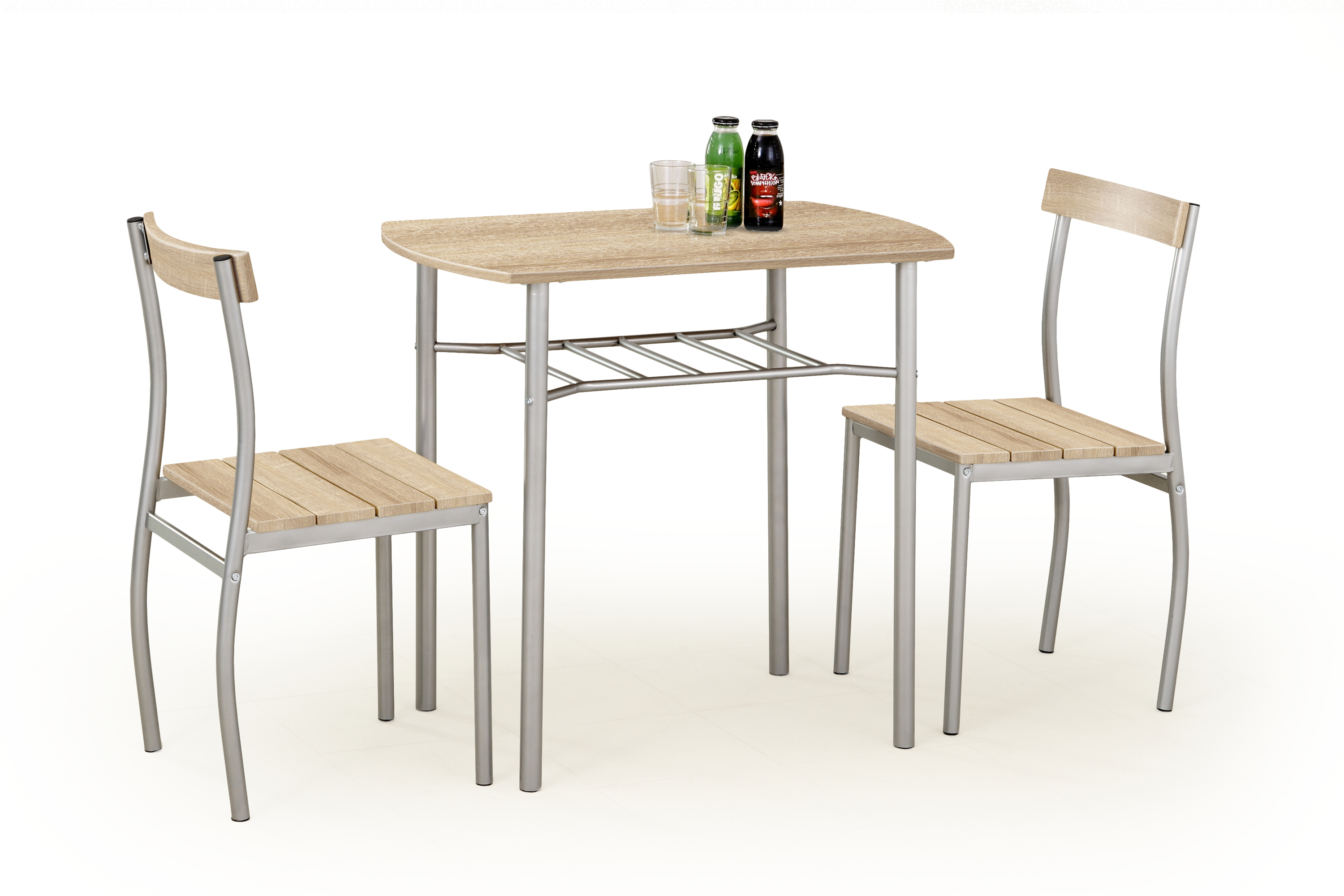 Ruokailuryhmä kahdelle Halmar LANCE, 82x50cm pöytä + 2 tuolia, ruskea