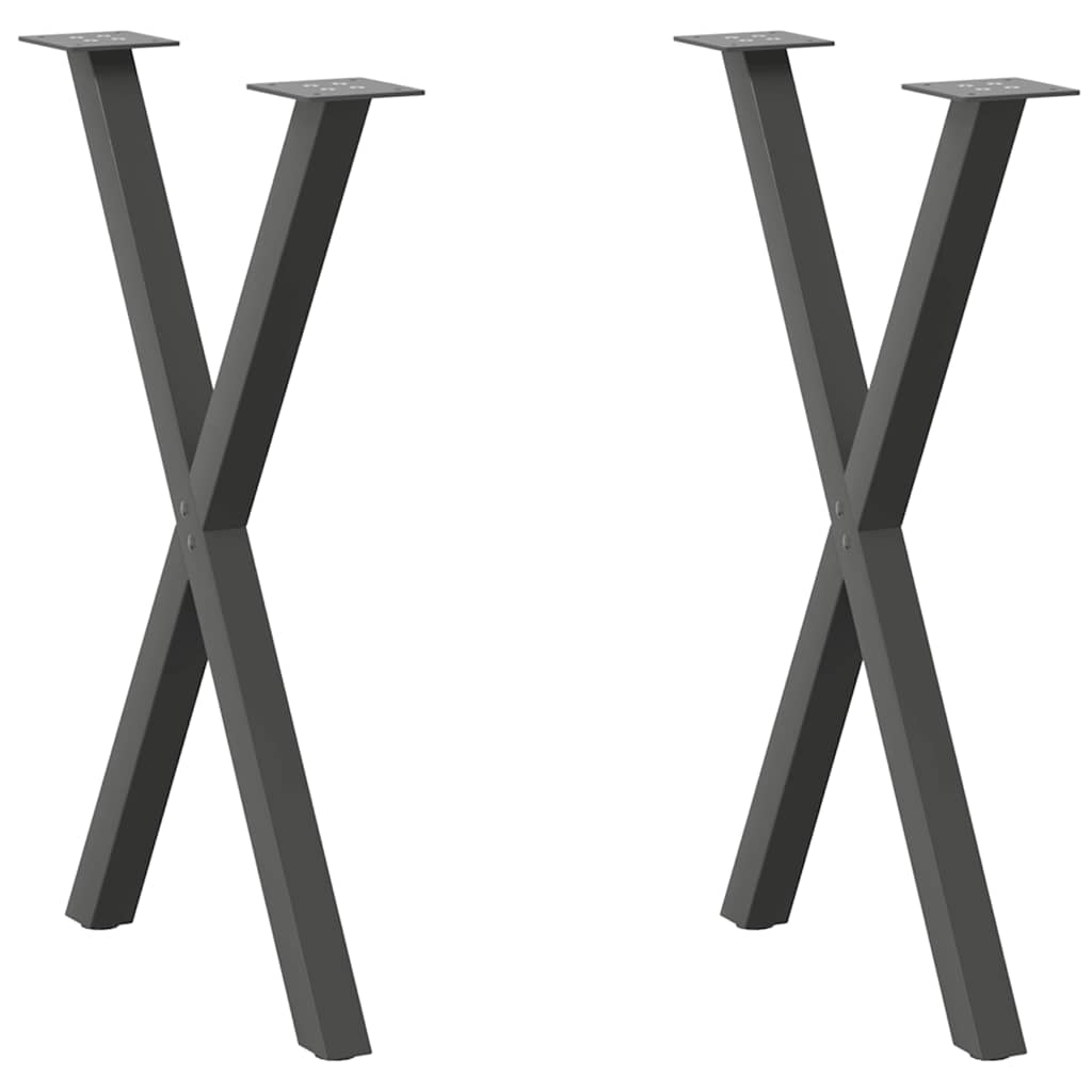X-muotoiset pöydän jalat
