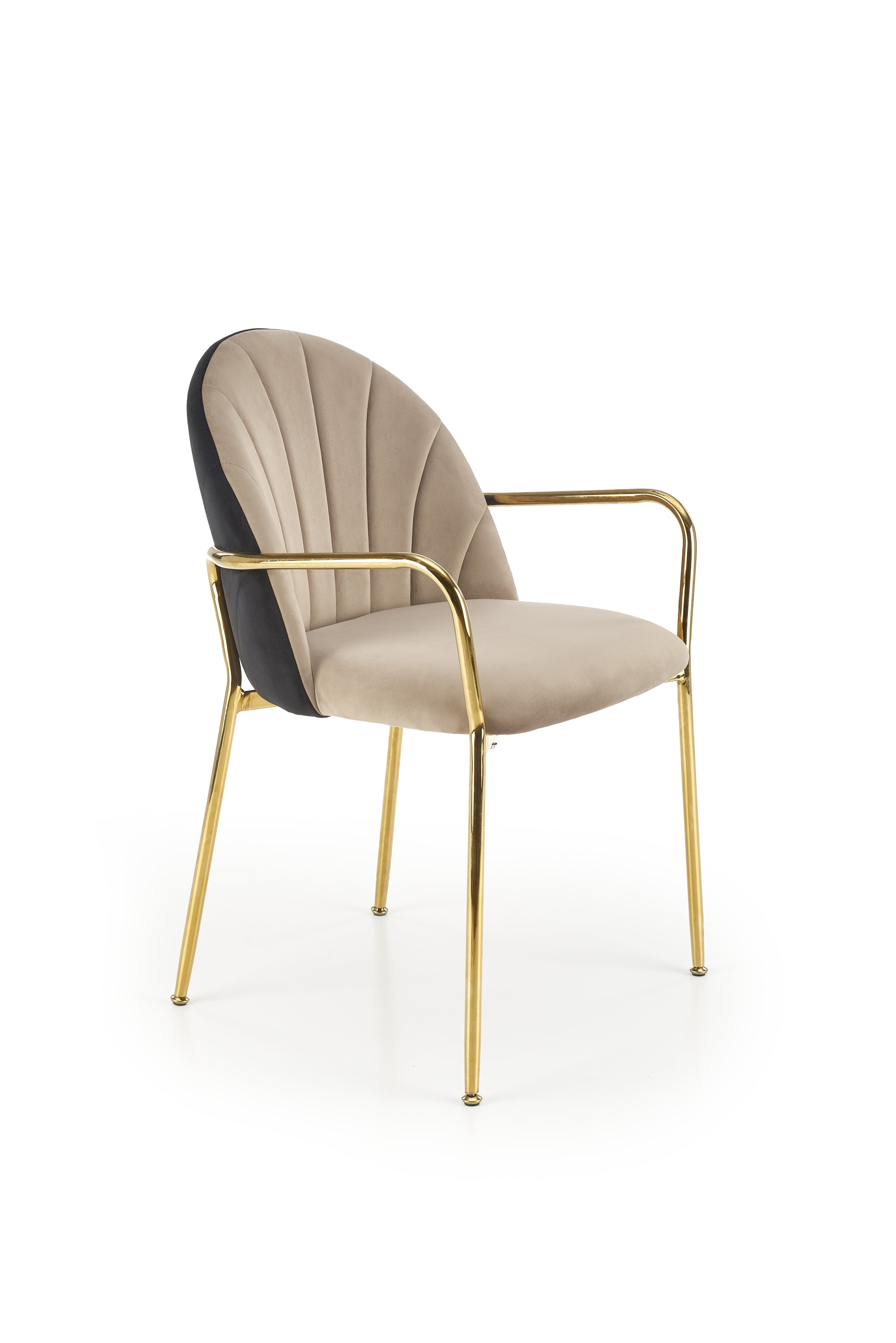 Ruokapöydän tuoli Halmar K500, beige sametti