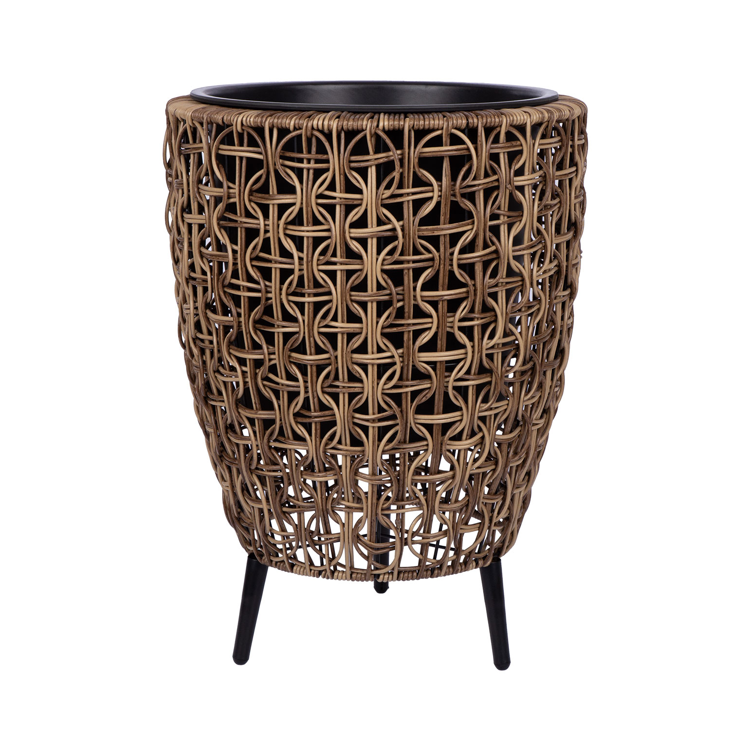 Kukkaruukku Home4You Wicker, 38x38x54cm, Ruskea