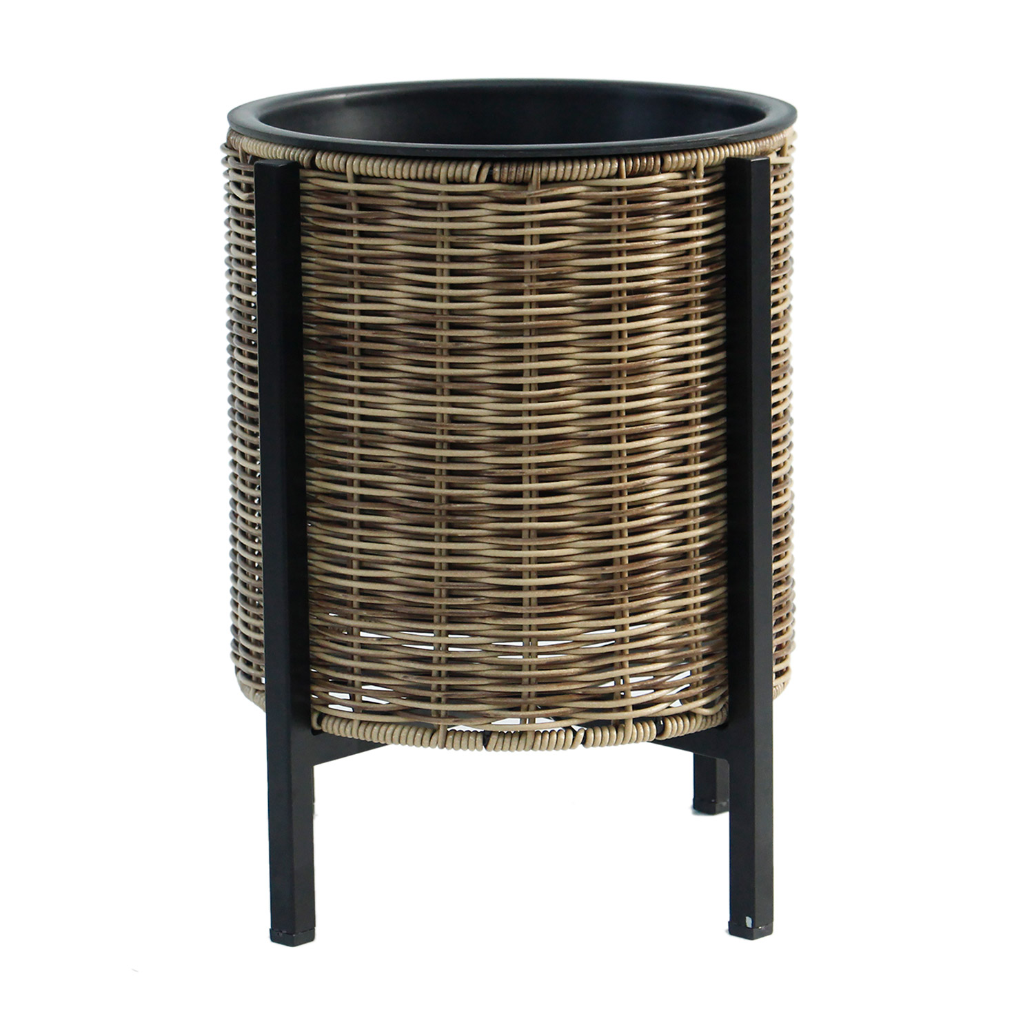 Kukkaruukku Home4You Wicker, D28x36cm, Vaaleanruskea