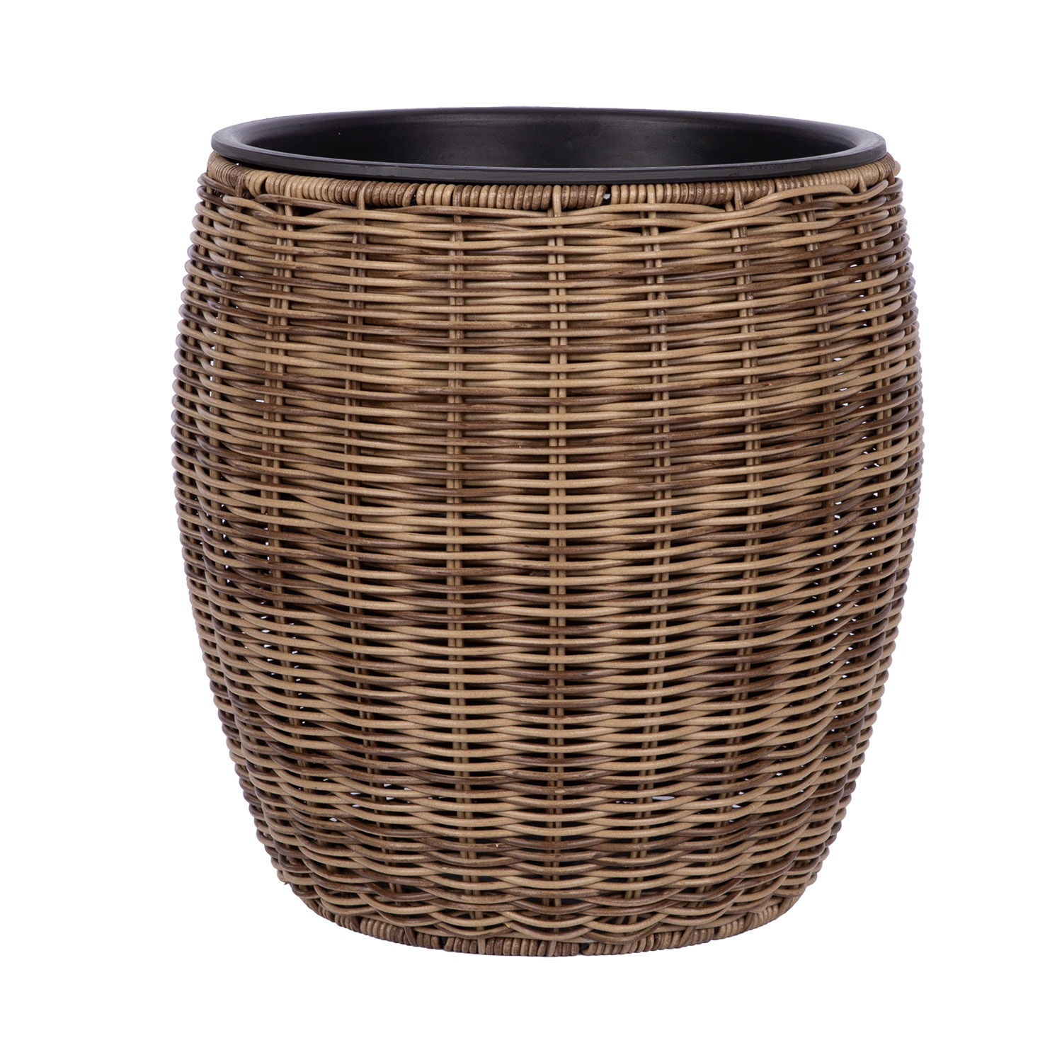 Kukkaruukku Home4You Wicker D30x30cm, Vaaleanruskea