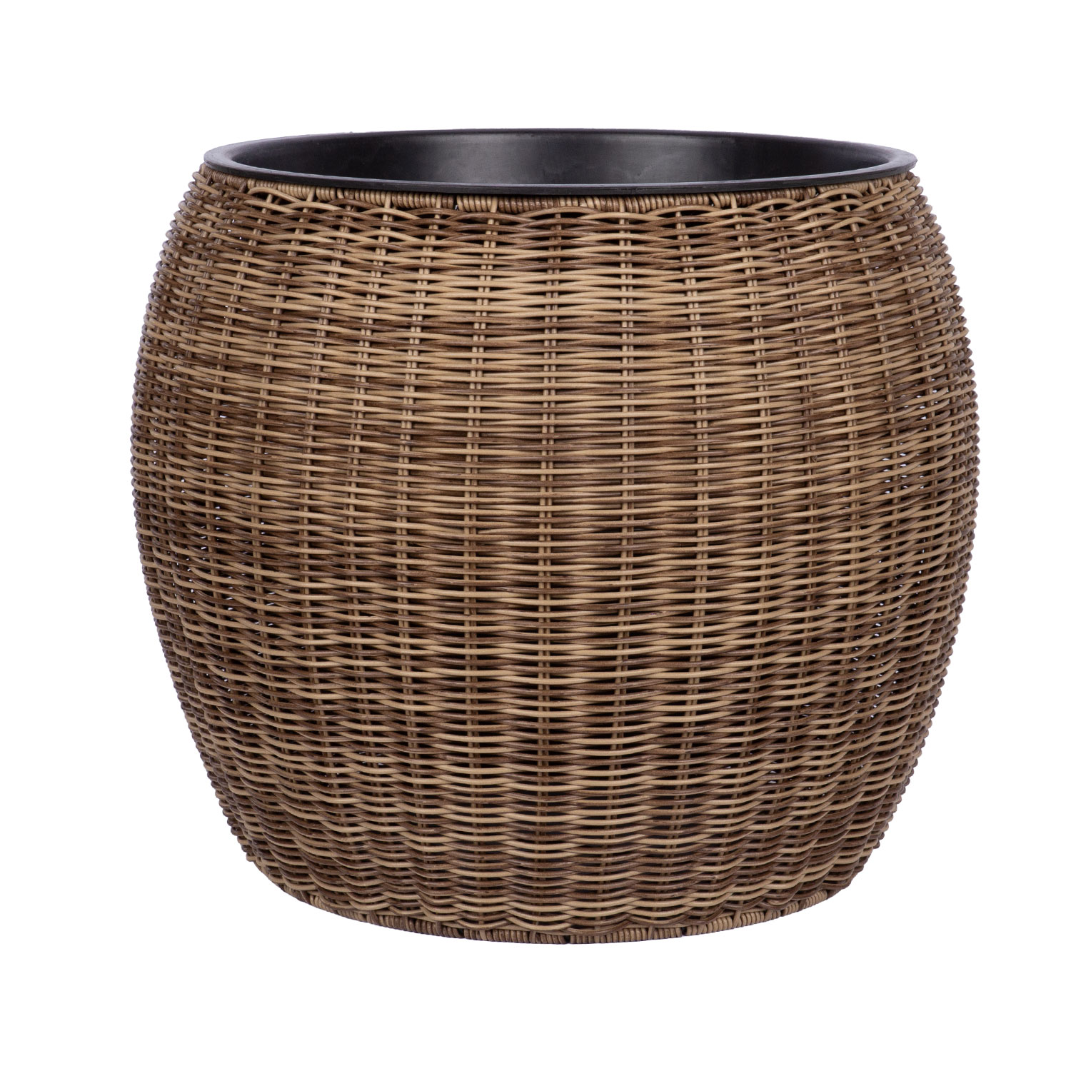 Kukkaruukku Home4You Wicker D48x40cm, Vaaleanruskea