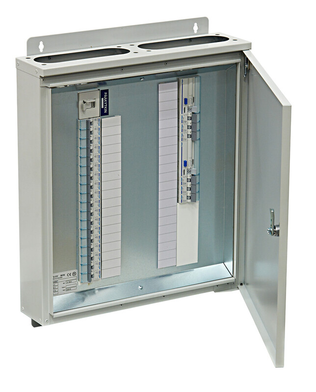Ryhmäkeskus UTU Basset, IP34 pinta, In=50A, JSK 9xC10A+18xC16A, 3xVVSK