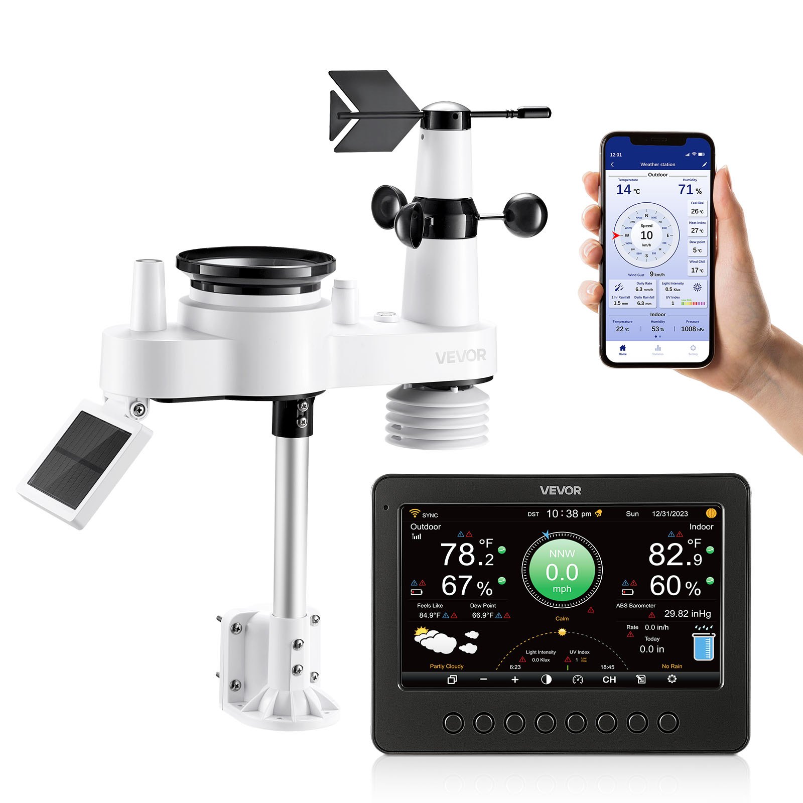 Sääasema North Craft YT60311, 177.8mm TFT, 7-in-1, Wi-Fi, monivärinen