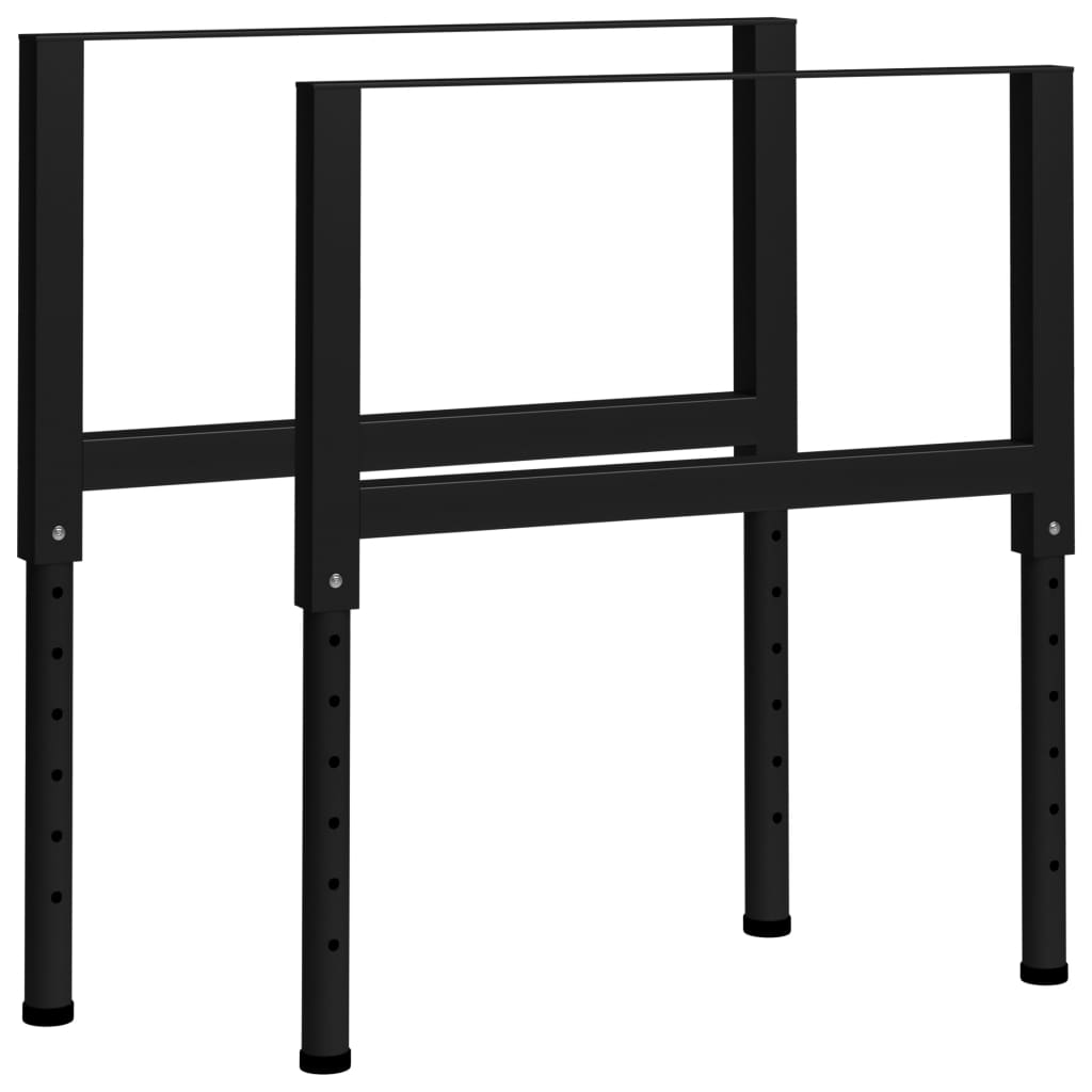 Säädettävät työpöydän rungot 2kpl metalli 85x(69-95,5)cm