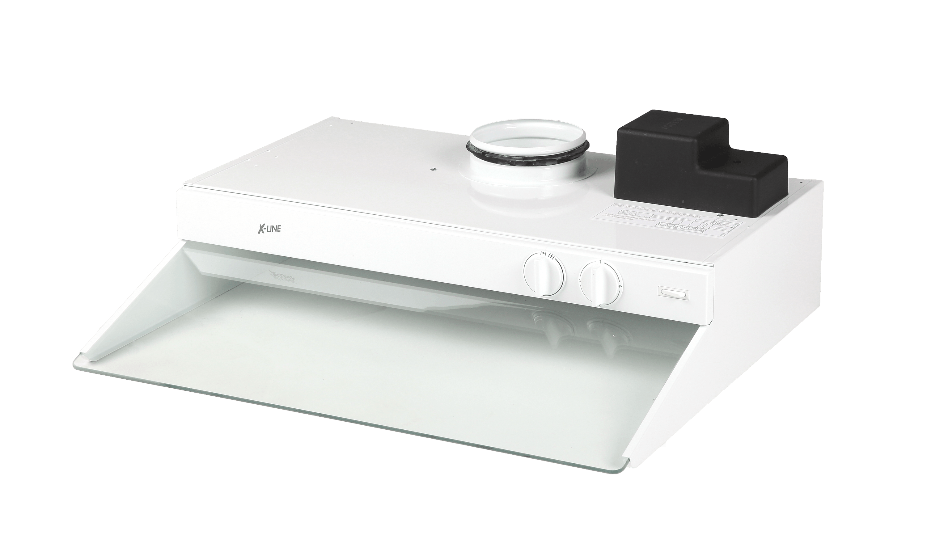 Säädinkupu Vallox PTX X-Line 600, valkoinen