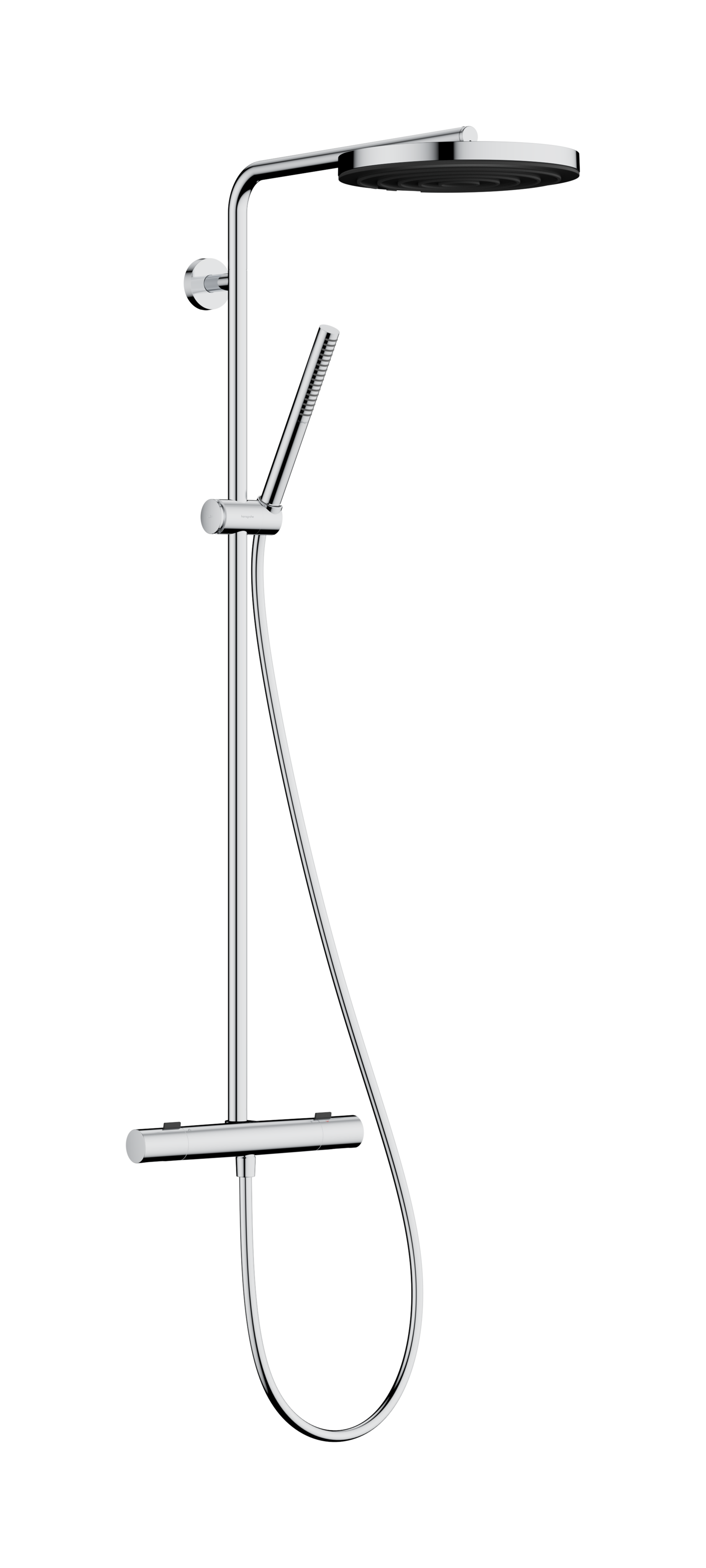 Sadesuihkusetti Hansgrohe Pulsify S Puro 260, termostaattihanalla, ⌀260mm hierova suihku, kiiltävä kromi