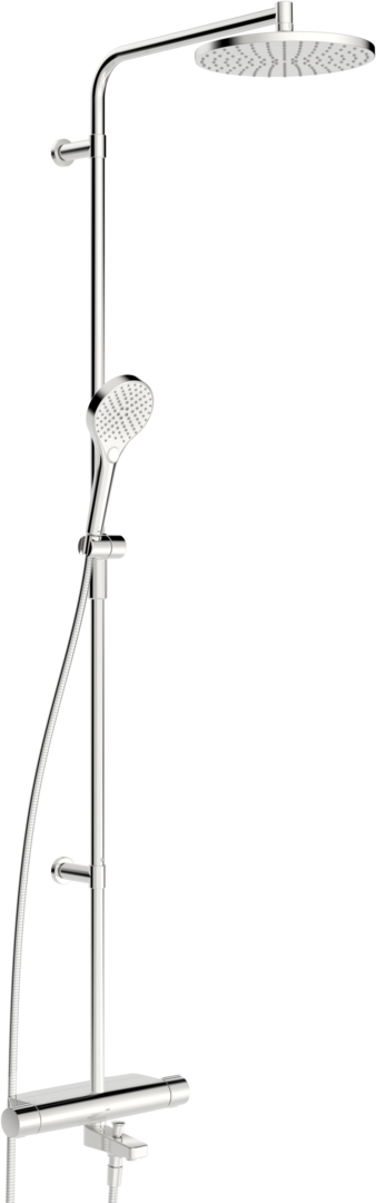 Sadesuihkusetti Oras Optima Style 7193N, termostaattihanalla, vettä säästävä, juoksuputkella, kromi