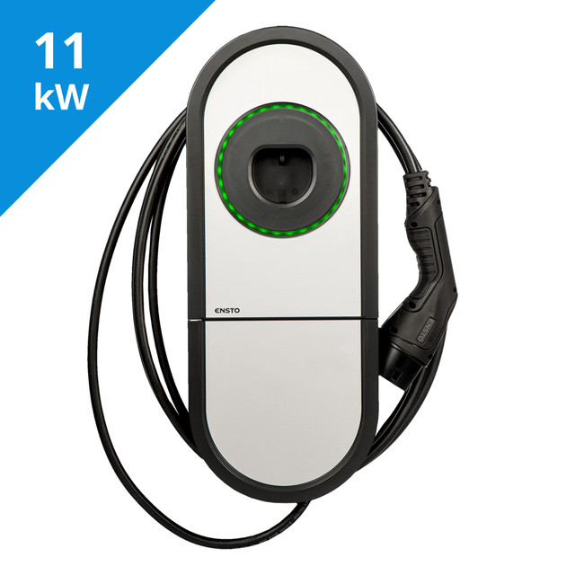 Sähköauton latausasema Ensto One EVH, Type2, 11kW(3x16A), 5m kaapeli