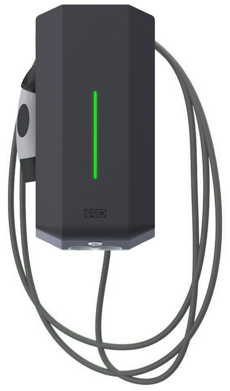 Sähköauton latausasema Garo GLBDC, GLBDC-T222FC-A, Type2, 22kW(3x32A), 4.5m kaapeli, vikavirtasuoja