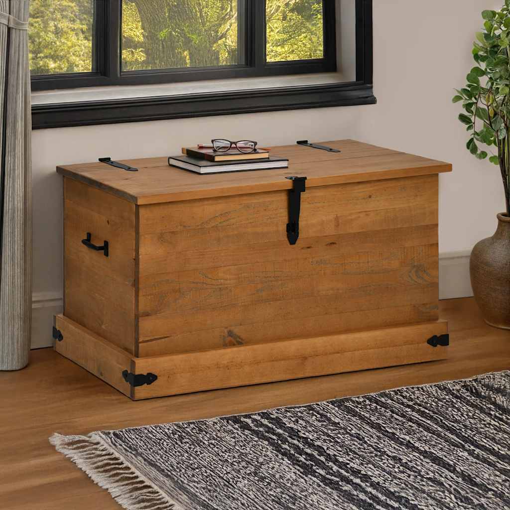 Säilytysarkku HALDEN, 91x48x47 cm massiivipuumänty