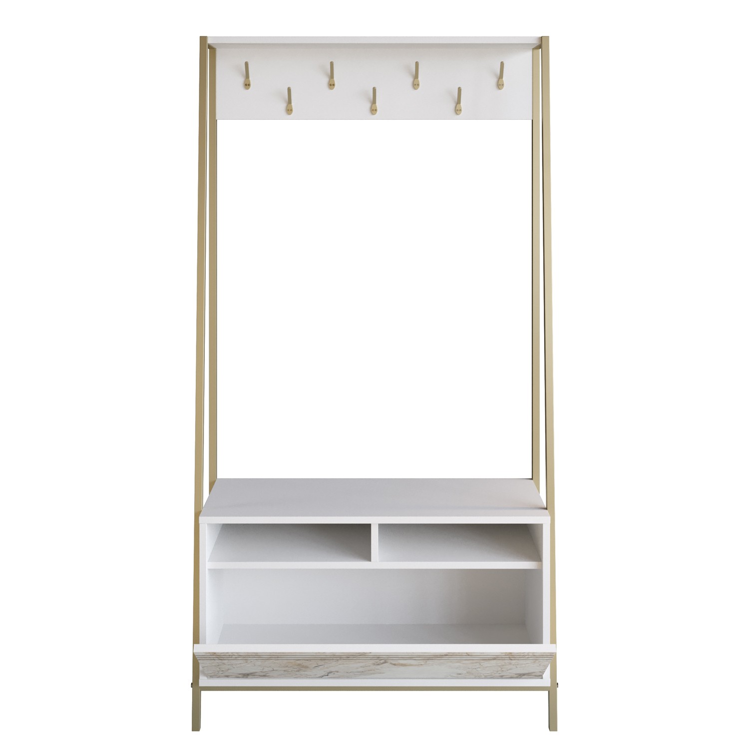 Säilytyskokonaisuus Valento Furniture Devin, valkoinen