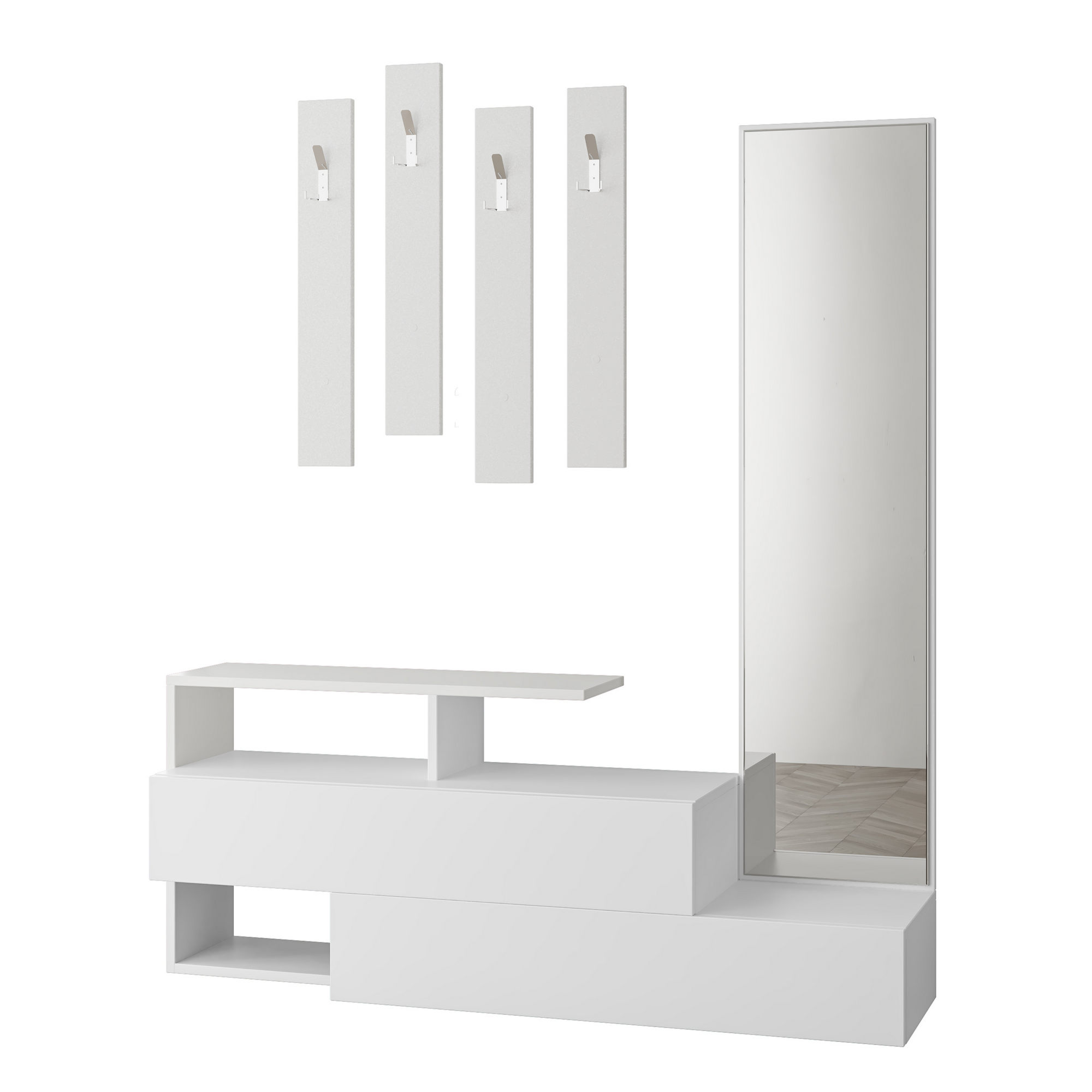 Säilytyskokonaisuus eteiseen Valento Furniture Ramda