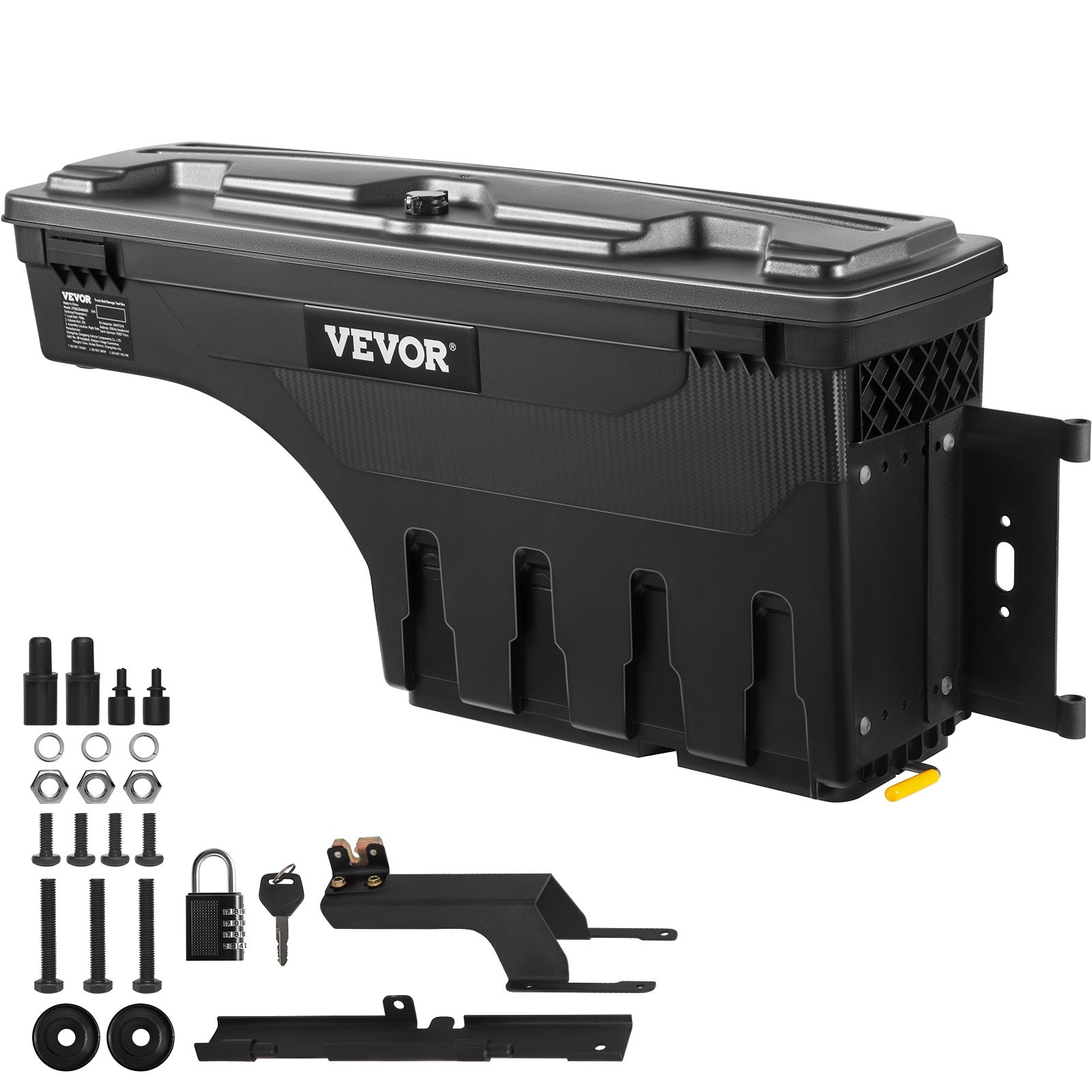 Säilytyslaatikko lava-autoon North Craft, 25L, Musta