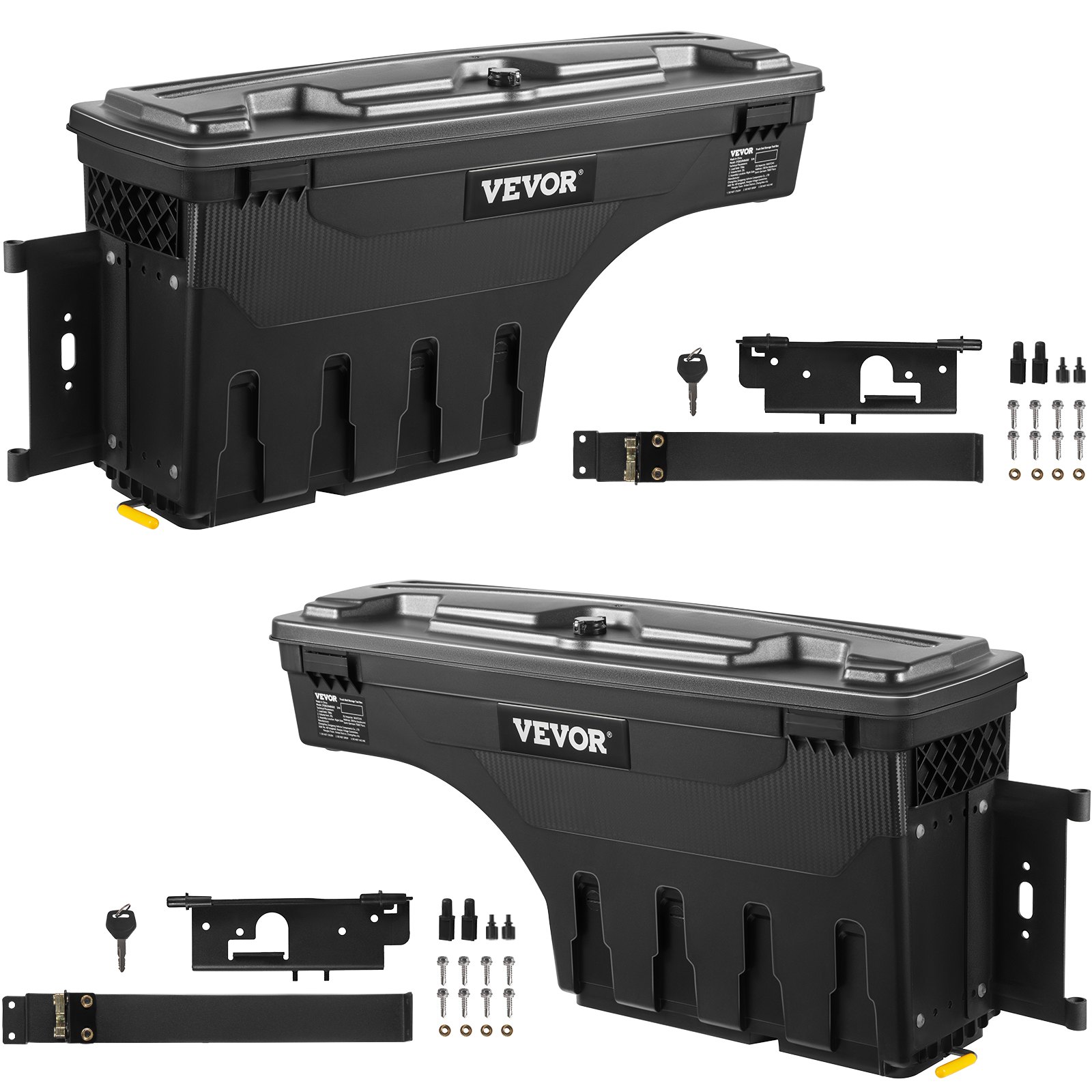 Säilytyslaatikko lava-autoon North Craft, Chevrolet Silverado 1500 2019-2020, 93x44cm, Musta
