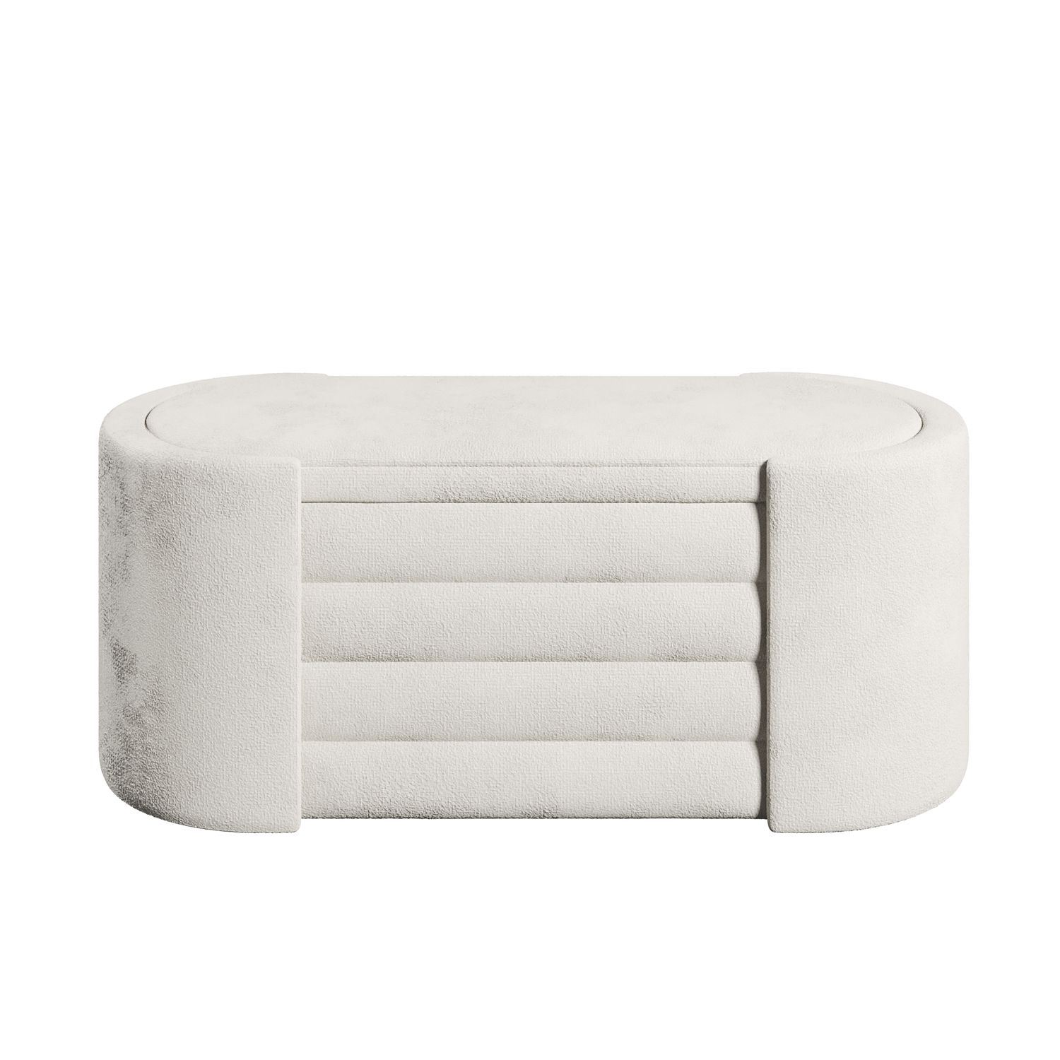 Säilytyspenkki Valento Furniture Rosa, kerma