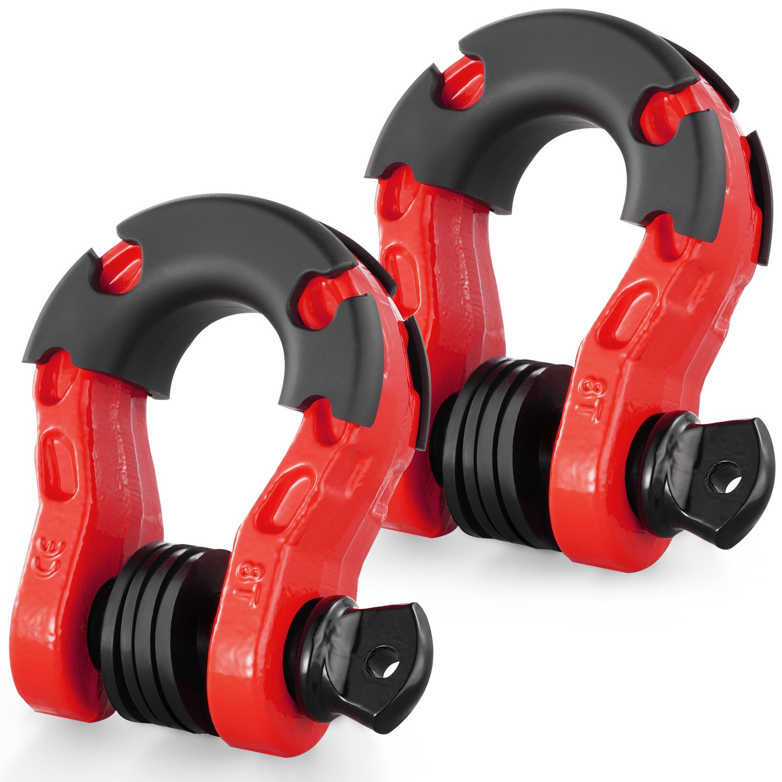 Sakkeli North Craft 8T D-Rengas, 2kpl, 19mm, Punainen