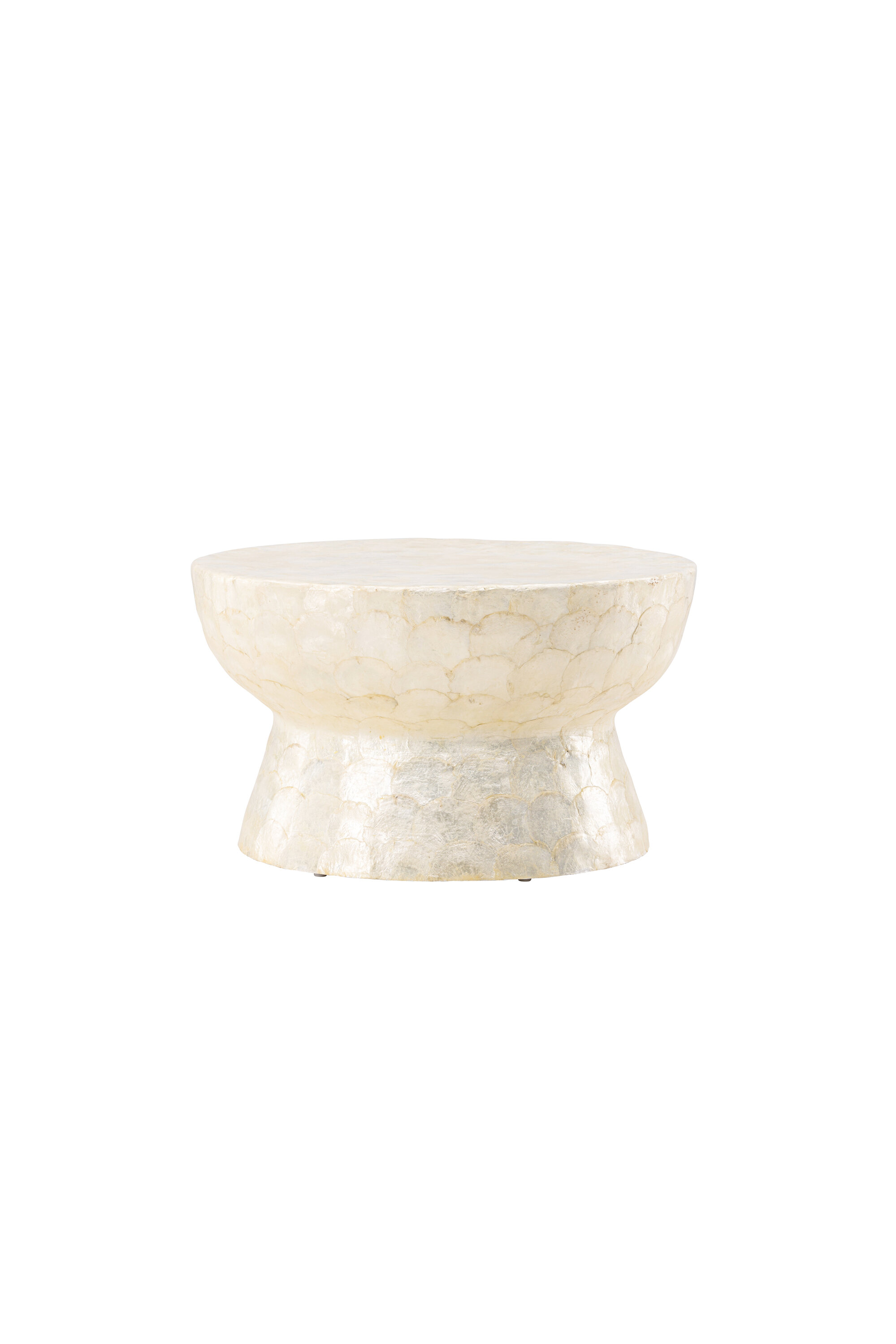 Sohvapöytä Vind Sandön, Ø70 cm, capiz, beige