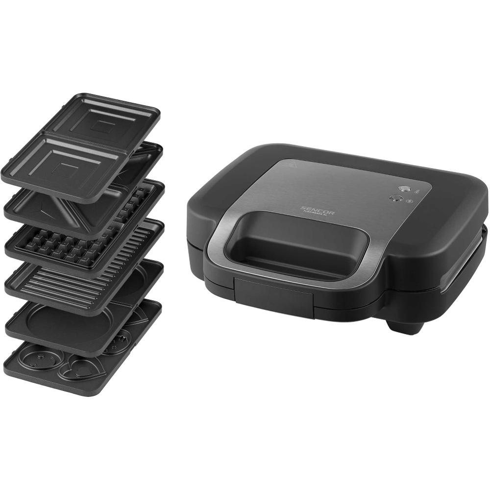 6in1 voileipägrilli Sencor SSM9860BK, musta