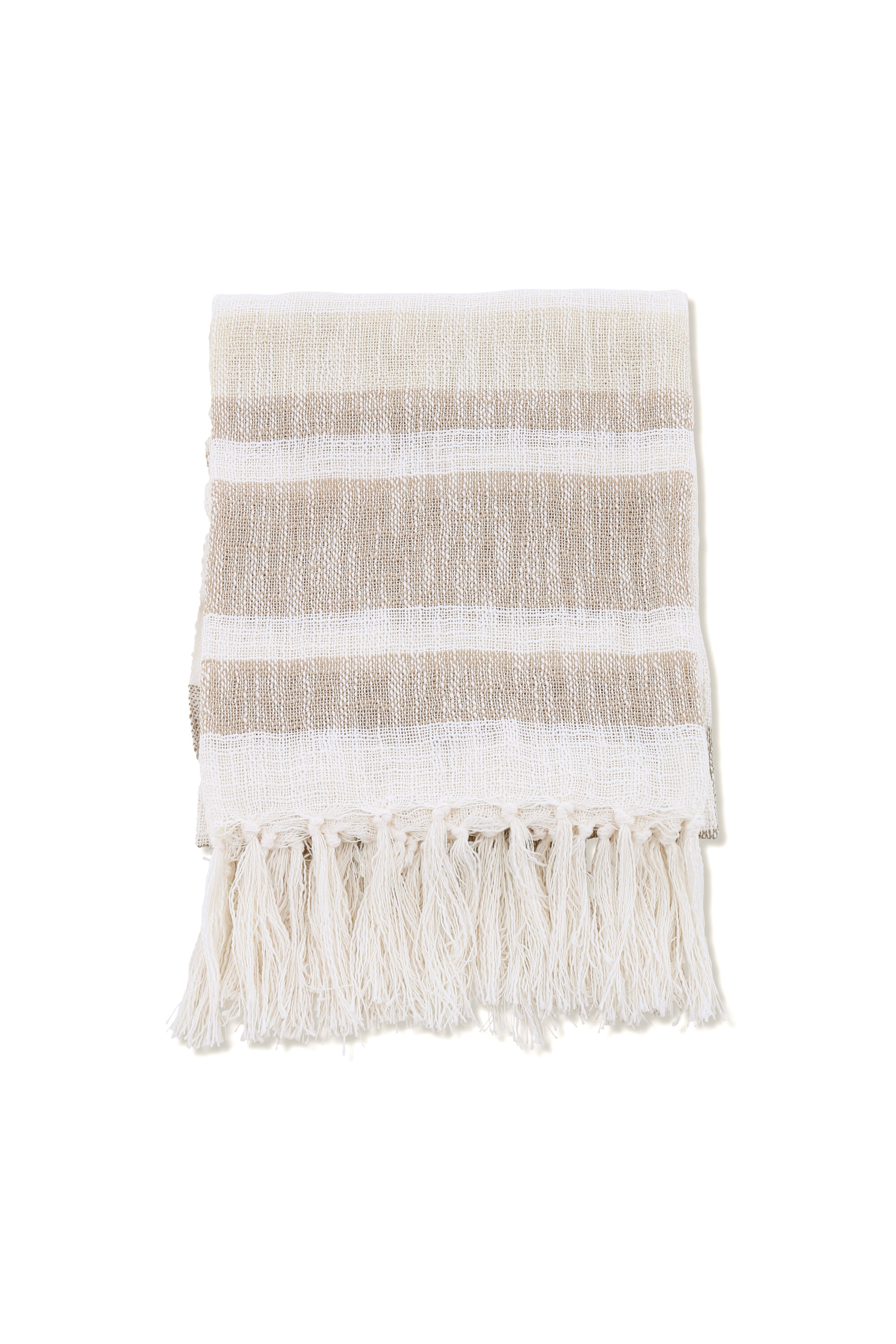 Torkkupeitto Venture Home Sandy, 170x130 cm, luonnonvalkoinen/beige/ruskea