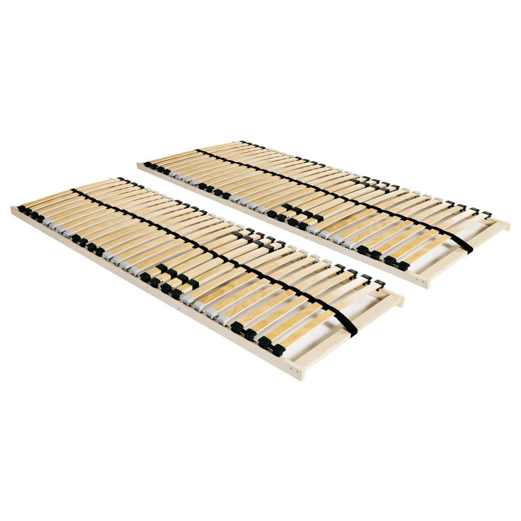 Sängyn sälepohjat 2 kpl 28 säleellä 7 vyöhykettä 90x200cm