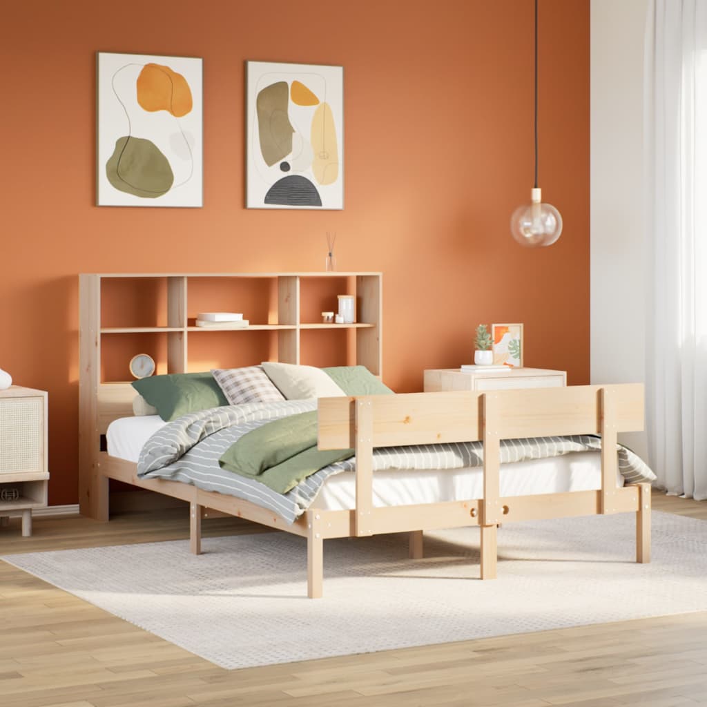 Sänky kirjahyllyllä, täysi mänty (92258)