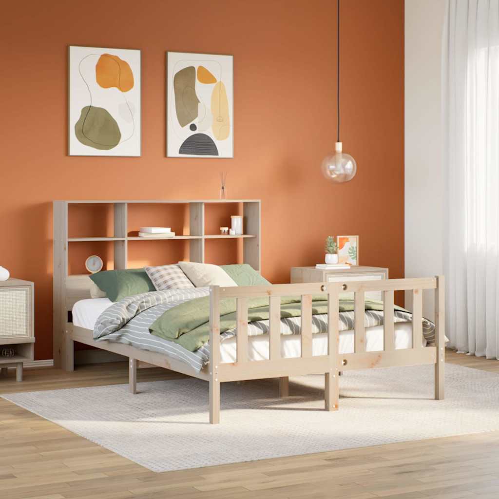 Sänky kirjahyllyllä, täysi mänty (92881)