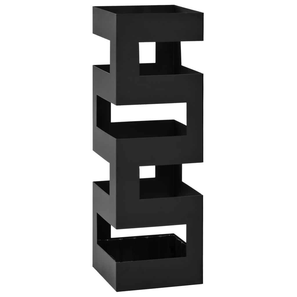 Sateenvarjoteline tetris teräs musta