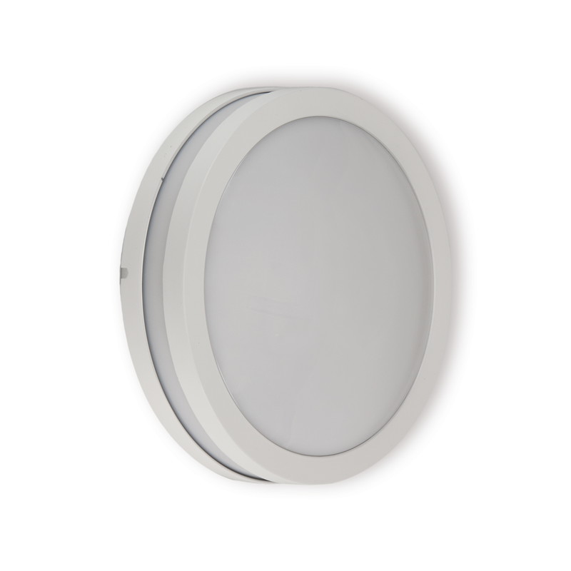 Seinä- ja kattovalaisin Ensto Lumia, AVN260, 60W, Ø260x95mm, E27, IP54, valkoinen
