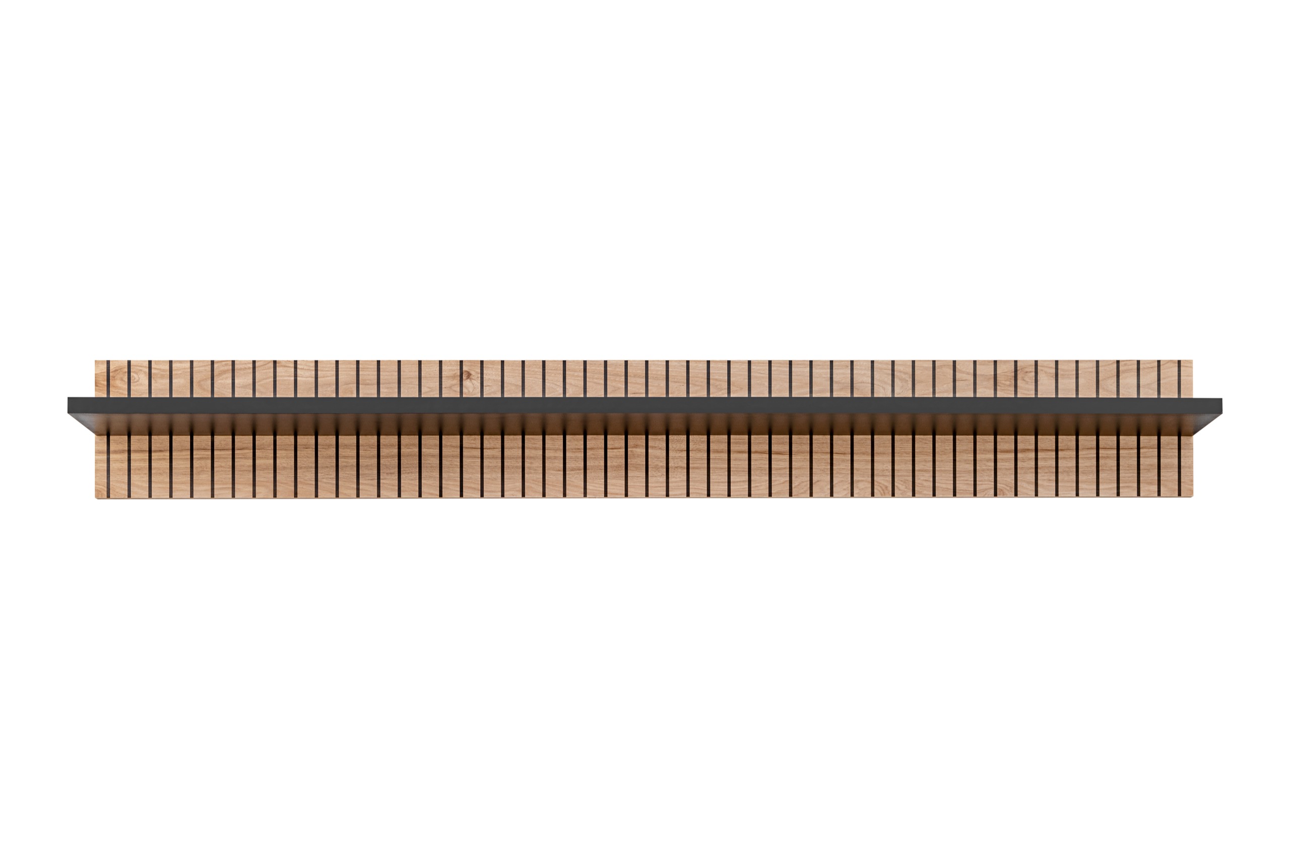 Seinähylly Belong Liam, leveys 160cm, ruskea/musta