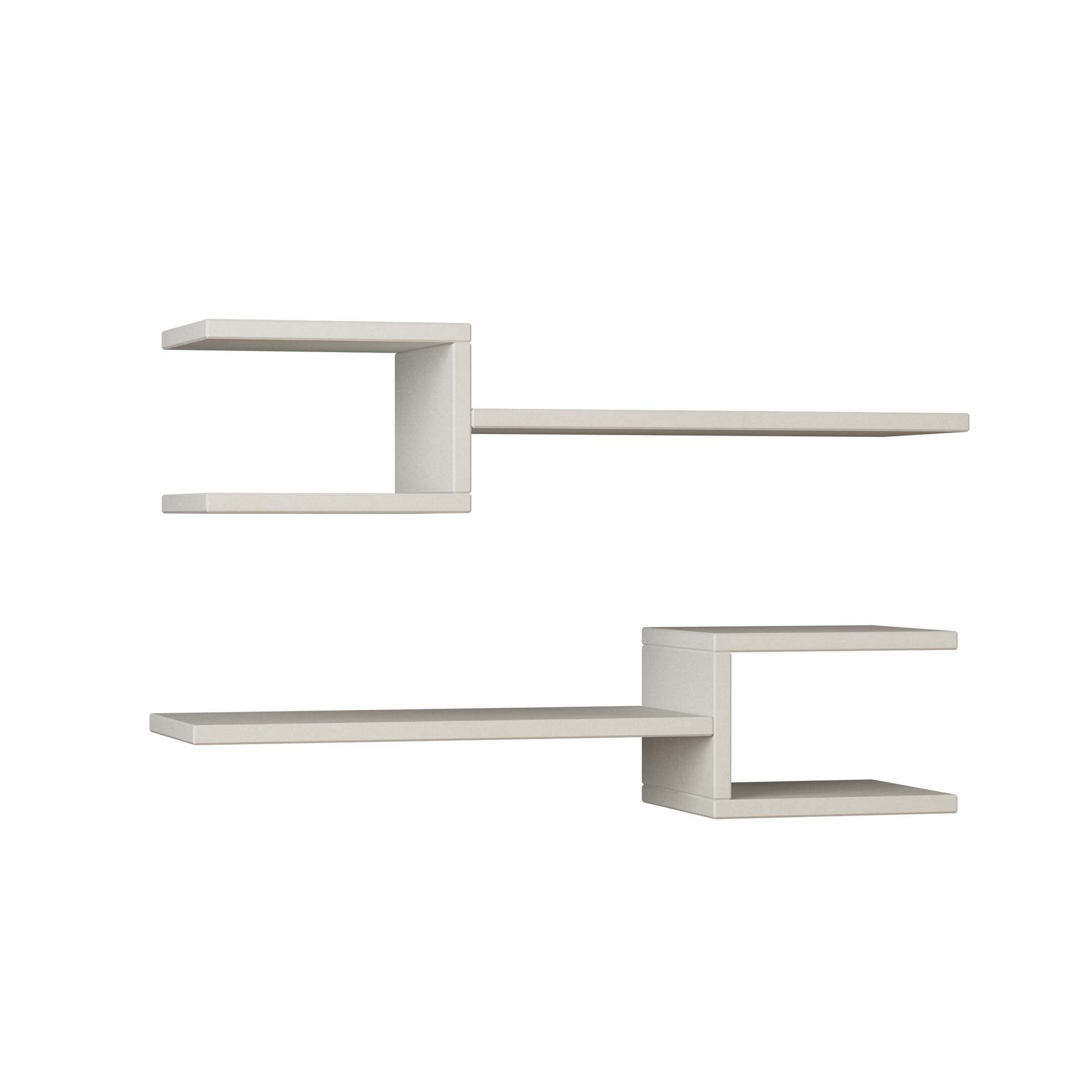 Seinähylly Valento Furniture Fork, valkoinen