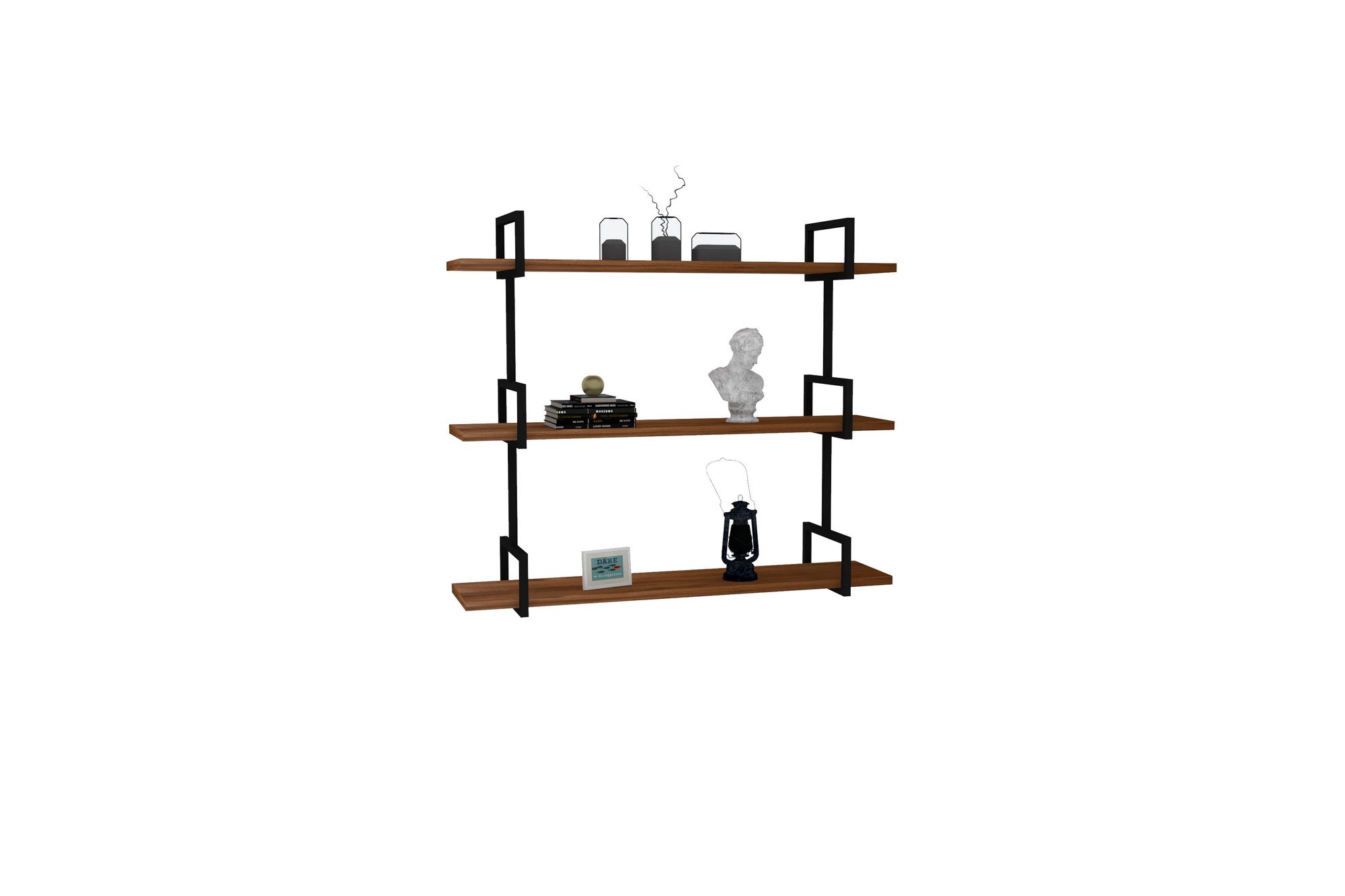Seinähylly Valento Furniture Uras, pähkinäpuu