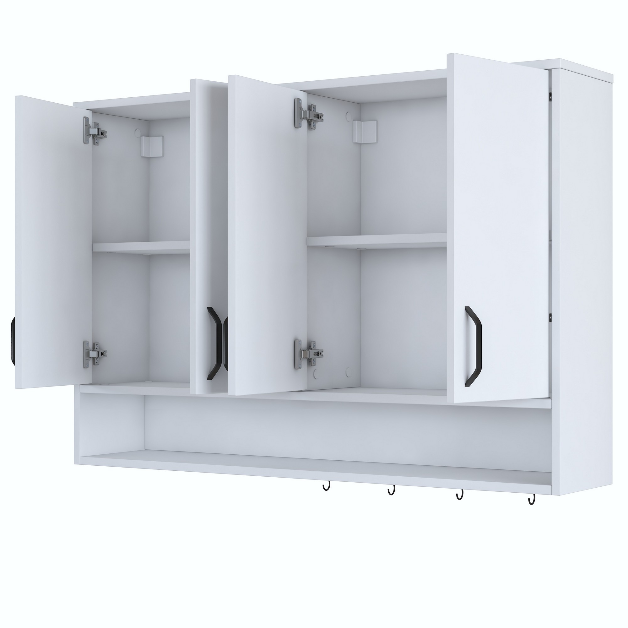 Seinäkaappi Valento Furniture JE199-3812, 120x61.8cm, valkoinen