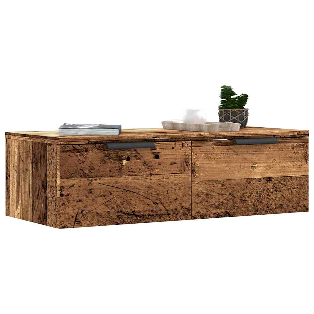 Seinäkaappi vanha puu 68x30x20 cm tekninen puu