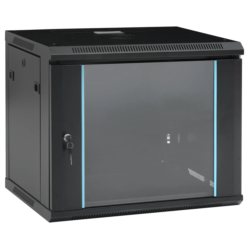 Seinäkiinnitettävä verkkolaitekaappi 19&quot;, IP20, 600x450x510 mm