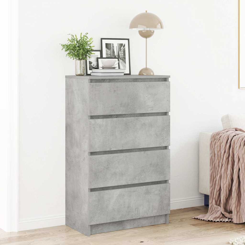 Senkki betoninharmaa 60x35x98,5 cm lastulevy