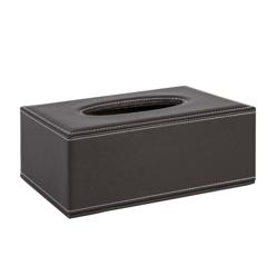Servetti Laatikko Home4You Walter, 13.5x25x9cm, Tummanruskea
