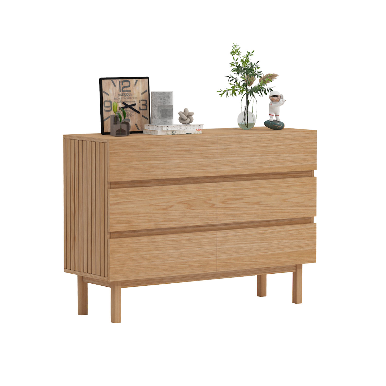 Sivukaappi Home4You Sunny, 120x40x85cm, Beige