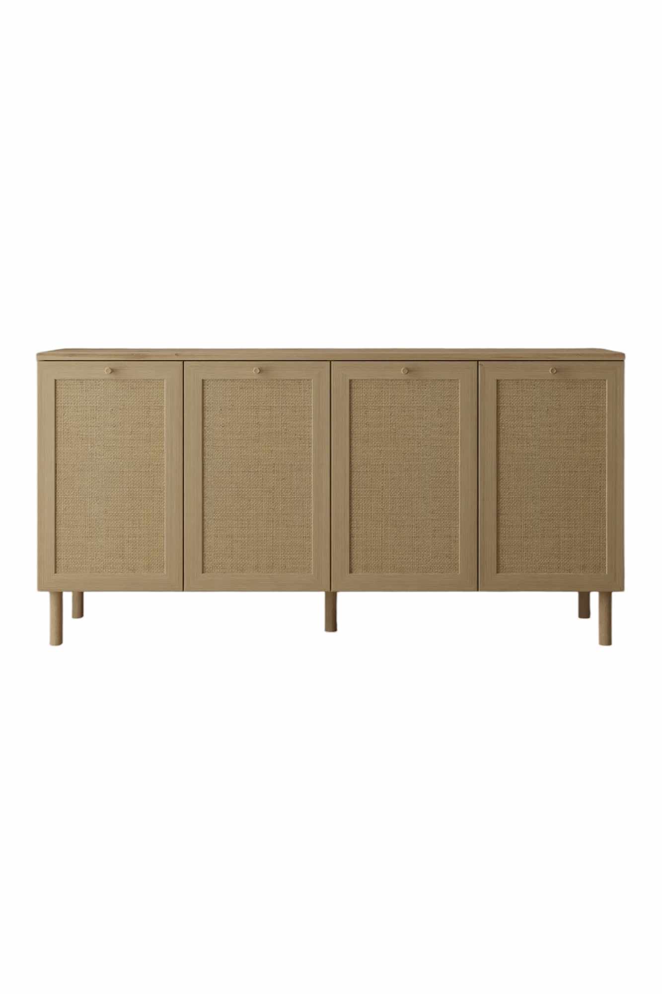 Sivupöytä Valento Furniture Baru, 160x42cm, beige