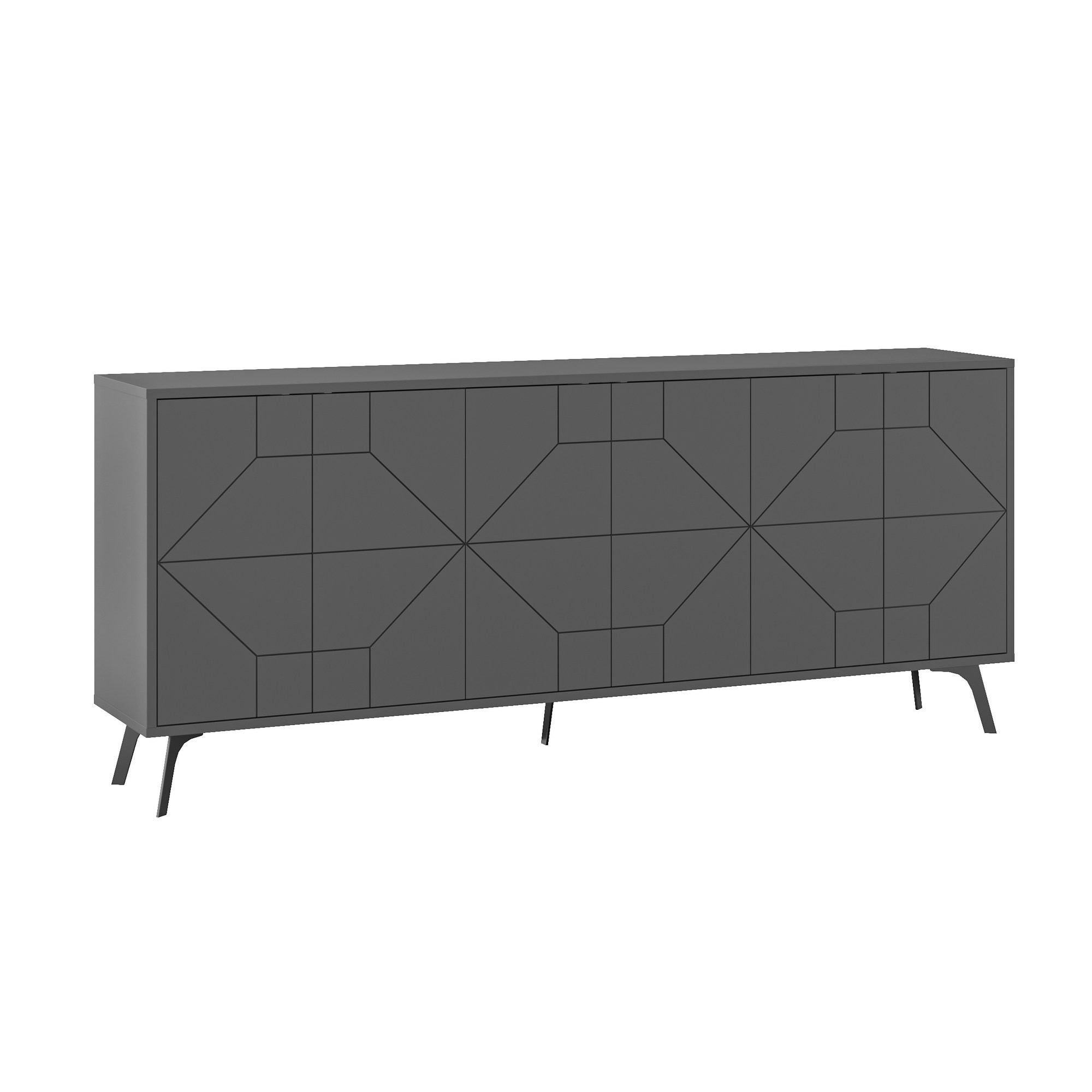 Sivupöytä Valento Furniture Dune 180, antrasiitti