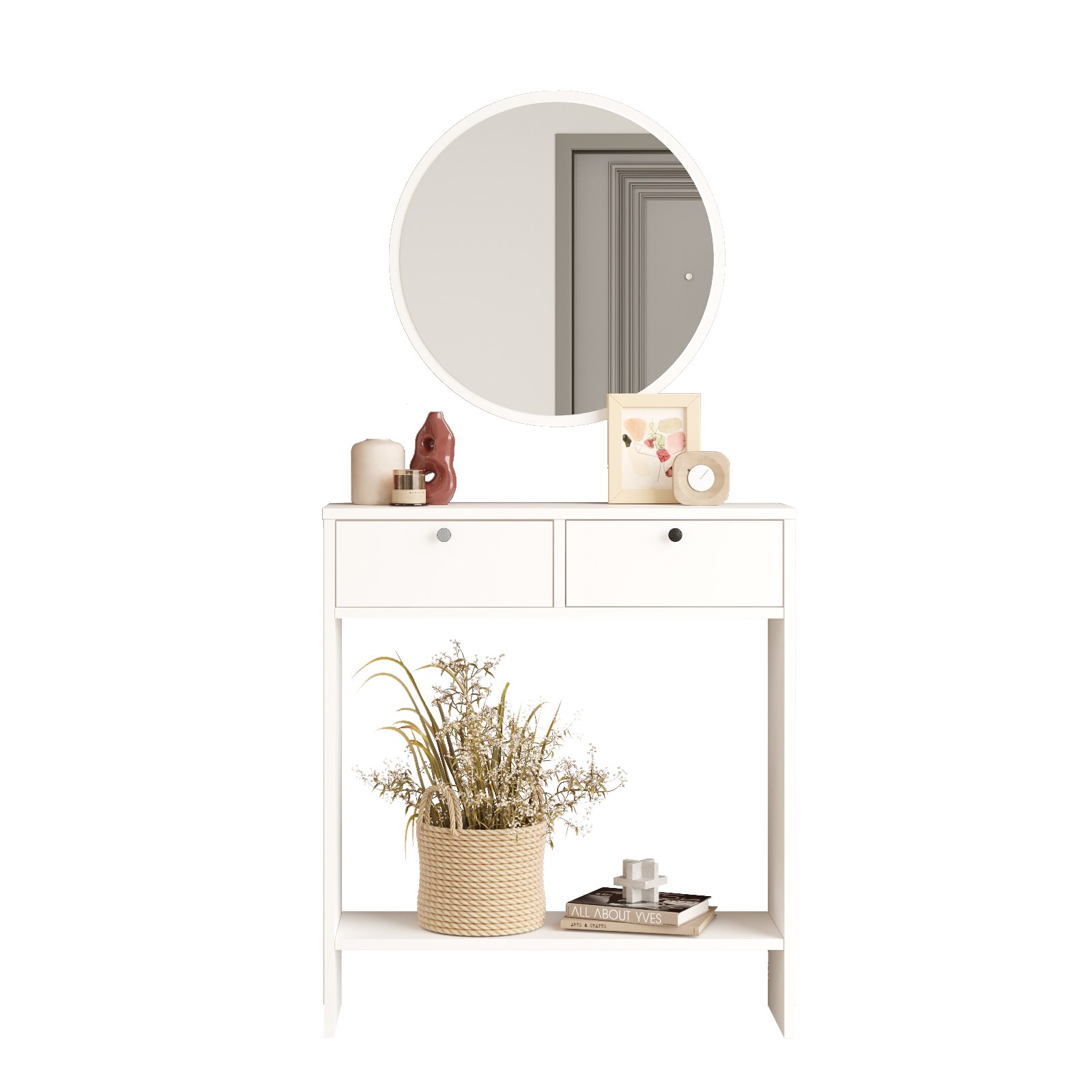 Sivupöytä Valento Furniture Lr1, valkoinen
