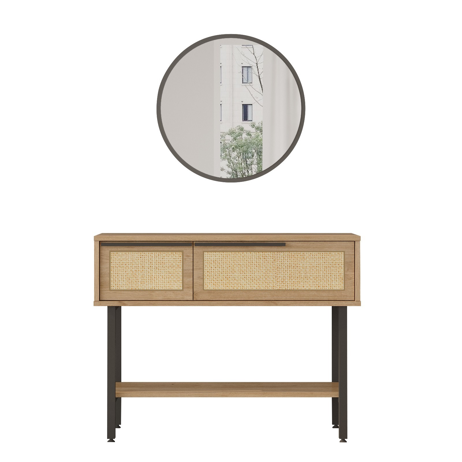 Sivupöytä Valento Furniture ON12-SU, ruskea